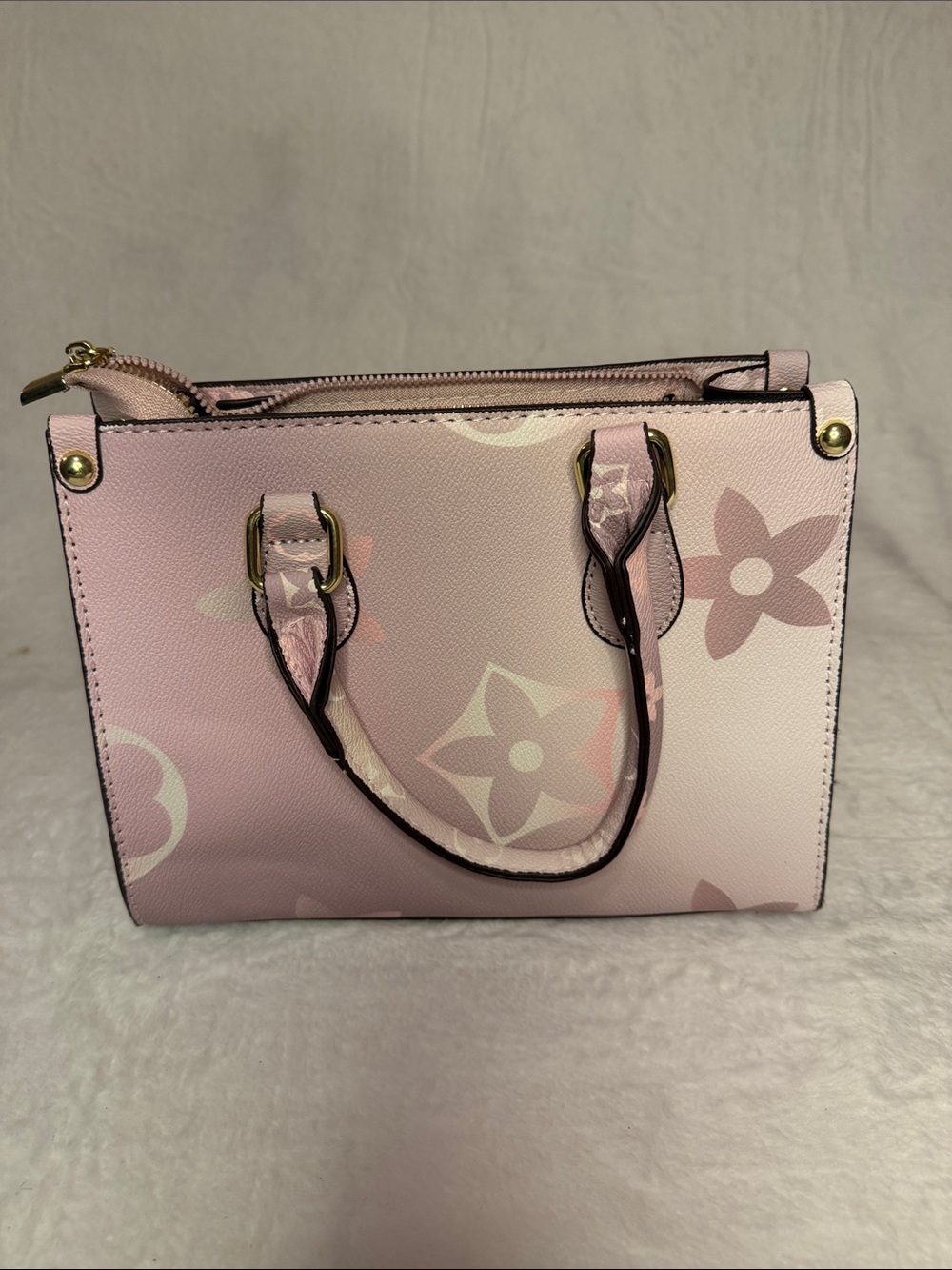 Elegant Pastel Pink Top-Handle Tote